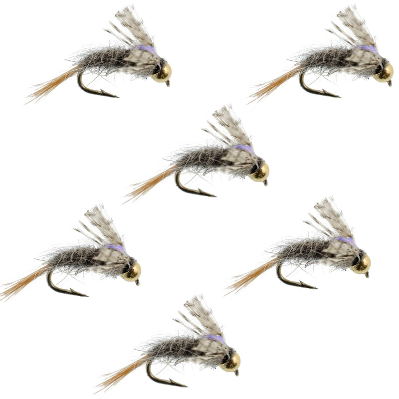 Load image into Gallery viewer, Barrs Baetis Emerger BWO Wet Fly Fishing Flies - 6 Flies Hook Size 16
