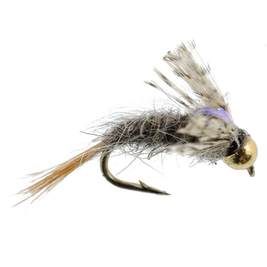 Barrs Baetis Emerger BWO Wet Fly Fishing Flies - 1 Dozen Flies Hook Size 14
