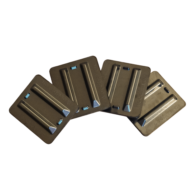 Load image into Gallery viewer, Firewood Rack Support Bases   Black or Brown  Woodhaven
