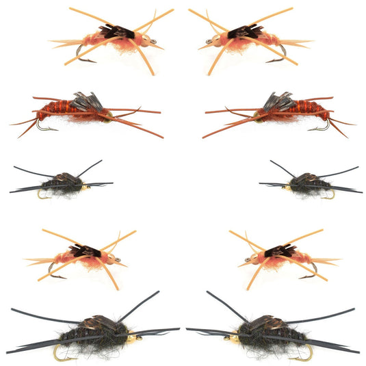 Basics Collection - Kaufmann's Tungsten Stonefly Nymphs 10 Flies