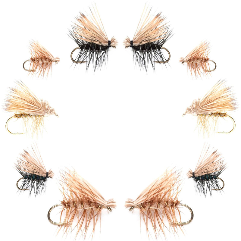 Load image into Gallery viewer, Basics Collection - Elk Hair Caddis Assortment - 10 Flies - Sizes 12-18
