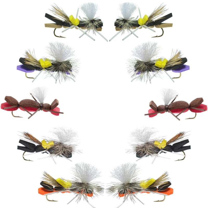 Load image into Gallery viewer, Basics Collection - Parachute Chernobyl Ant Assortment - 10 Flies Size 10
