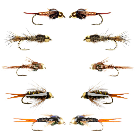 Basics Collection - Bead Head Nymph Assortment 10 Flies