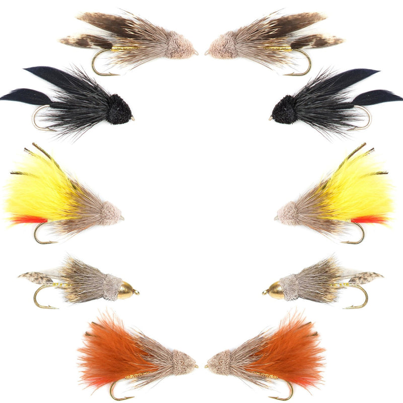 Load image into Gallery viewer, Basics Collection - Muddler Minnow Streamers - 10 Flies - Size 4 and 6
