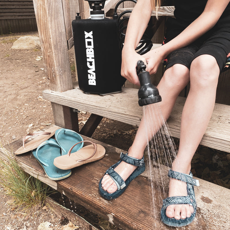 Load image into Gallery viewer, BeachBox Portable Outdoor Shower Tank - Black

