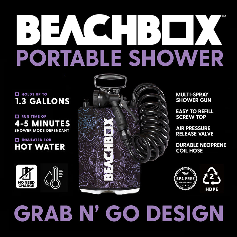 Load image into Gallery viewer, BeachBox Portable Outdoor Shower Tank - Elevation
