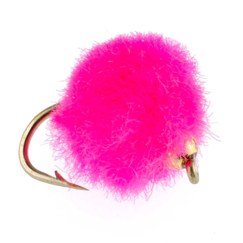 Load image into Gallery viewer, Bead Head Hot Pink Egg Fly Fishing Flies - 1 Dozen Flies Hook Size 16
