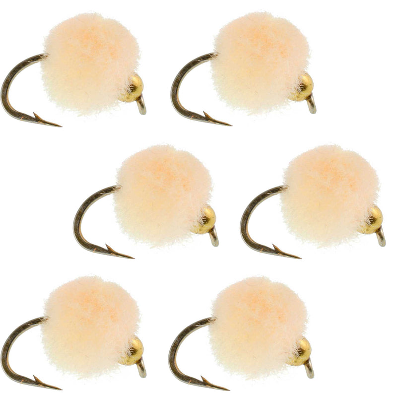 Load image into Gallery viewer, Bead Head Oregon Cheese Egg Fly Fishing Flies - 6 Flies Hook Size 16
