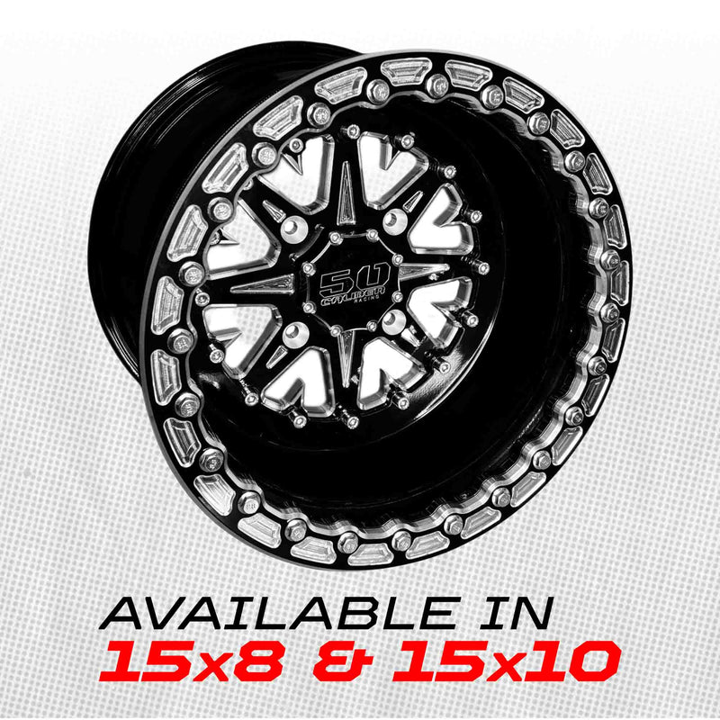 Load image into Gallery viewer, 502 Billet Aluminum Beadlock wheel Black
