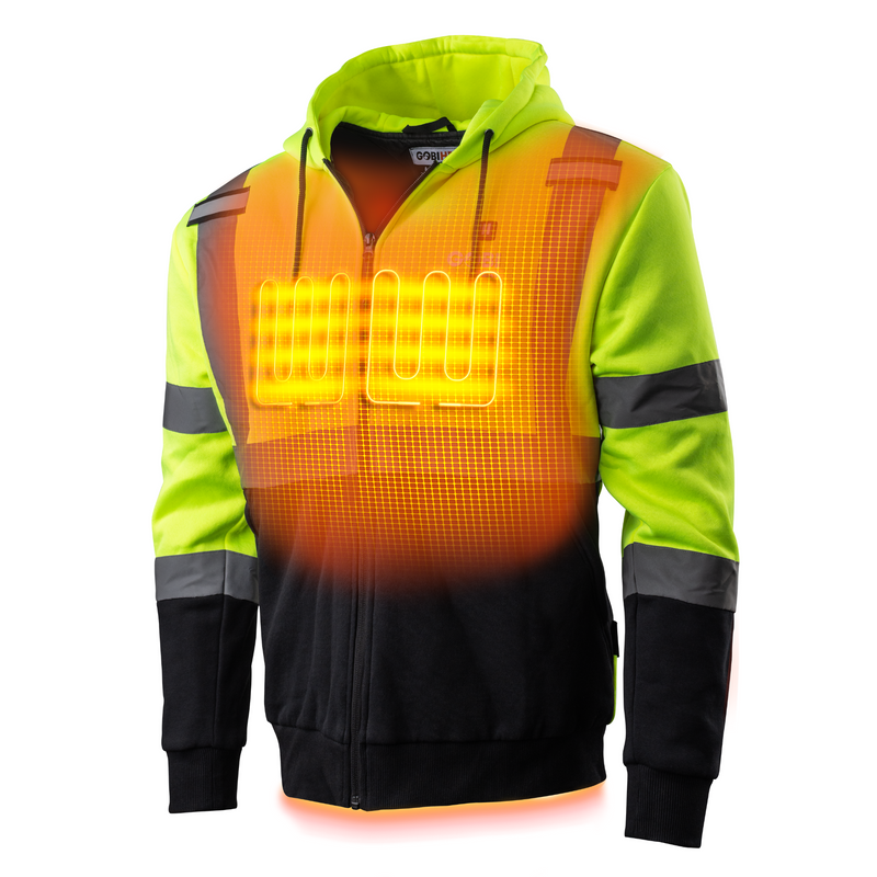 Load image into Gallery viewer, Beam Men&#39;s Workwear Heated High-Vis Hoodie
