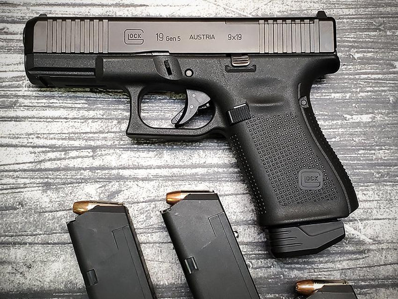 Load image into Gallery viewer, MILSPIN “Beef Jones” Glock Weighted Base Plate
