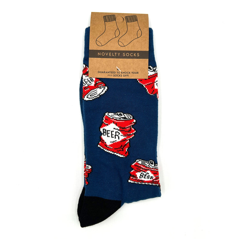 Load image into Gallery viewer, Crushed Can Novelty Socks
