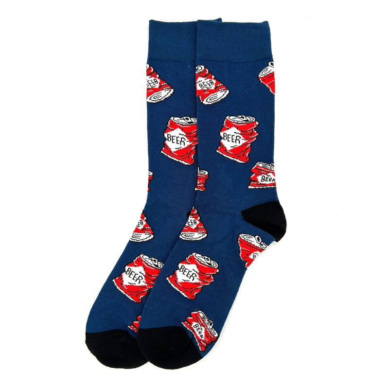 Load image into Gallery viewer, Crushed Can Novelty Socks
