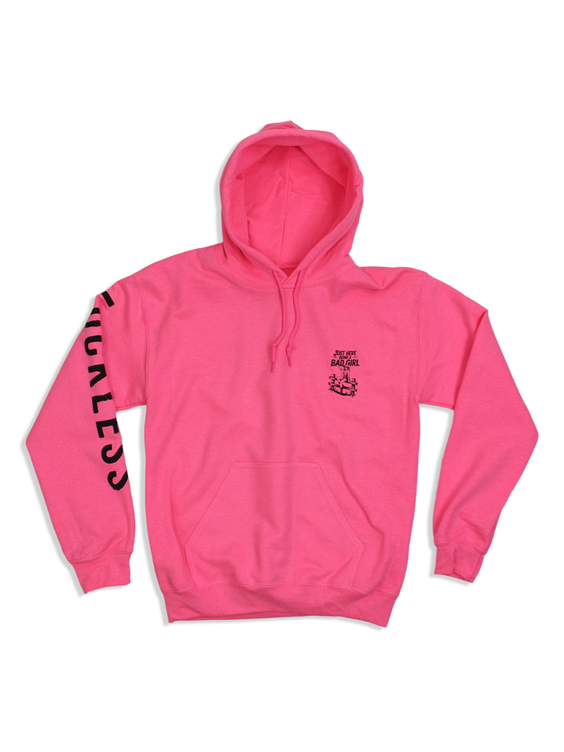 Load image into Gallery viewer, Bad Girl Hoodie Neon Pink
