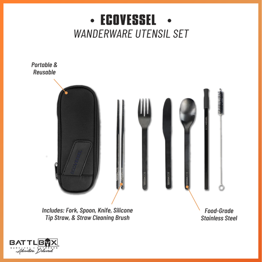 EcoVessel's Wanderware Reusable Stainless Steel Set