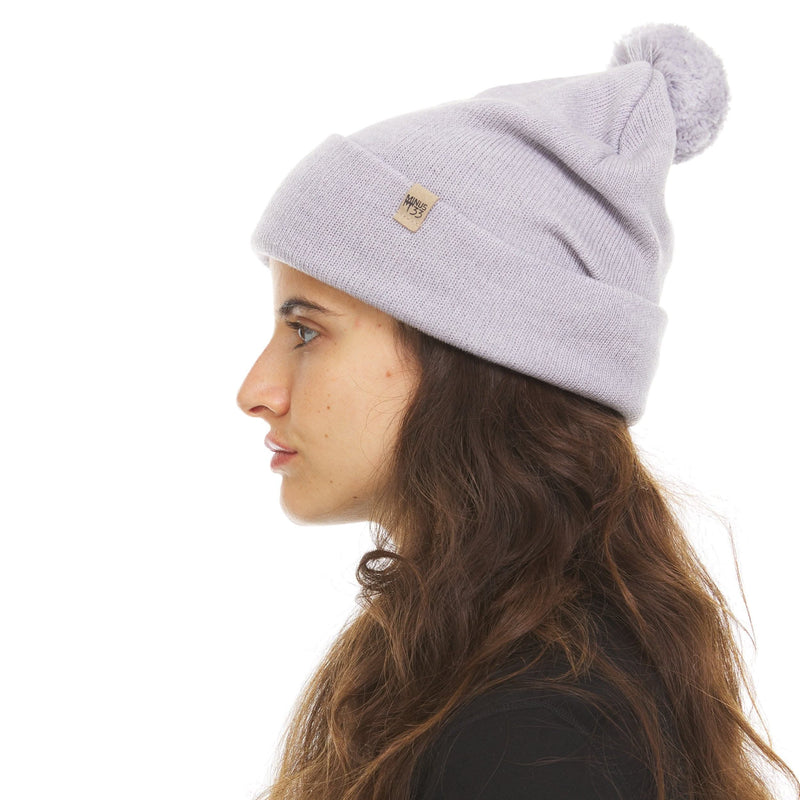 Load image into Gallery viewer, Midweight Merino Wool Knit Pom Beanie | 100% Merino Wool
