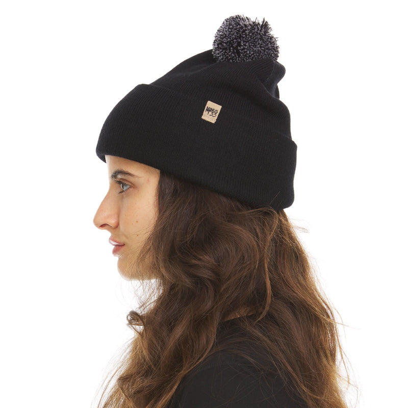 Load image into Gallery viewer, Midweight Merino Wool Knit Pom Beanie | 100% Merino Wool
