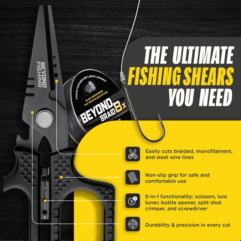 Load image into Gallery viewer, Beyond Fishing 6.5" Pro Shears - Premium Braid Cutting Scissors
