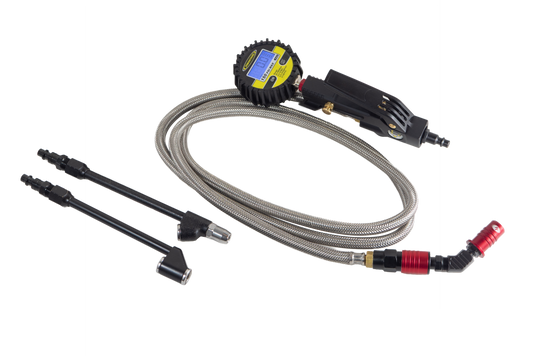 Big Kahuna Digital - Ventoso™ RED Tire Inflator with Gauge, 6 ft. Hose, and Quick-Switch Chucks