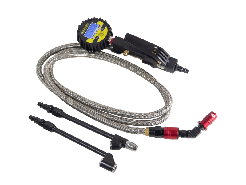 Load image into Gallery viewer, Big Kahuna Digital - Ventoso™ RED Tire Inflator with Gauge, 6 ft. Hose, and Quick-Switch Chucks
