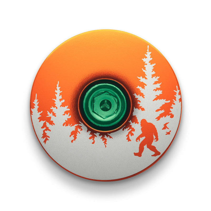 Load image into Gallery viewer, Bigfoot Hiding Custom Bike Top Cap

