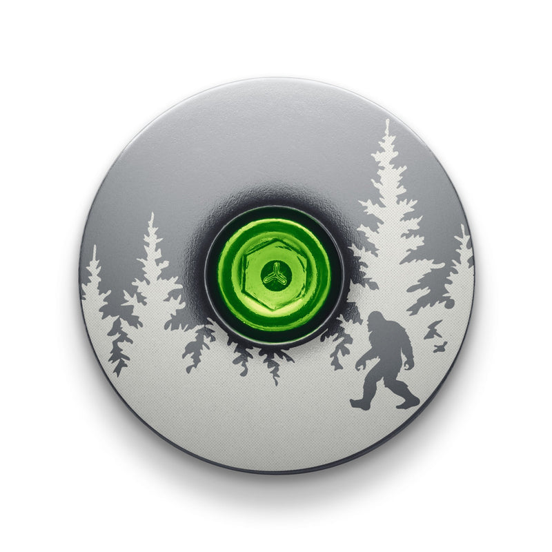 Load image into Gallery viewer, Bigfoot Hiding Custom Bike Top Cap
