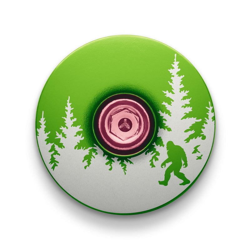 Load image into Gallery viewer, Bigfoot Hiding Custom Bike Top Cap
