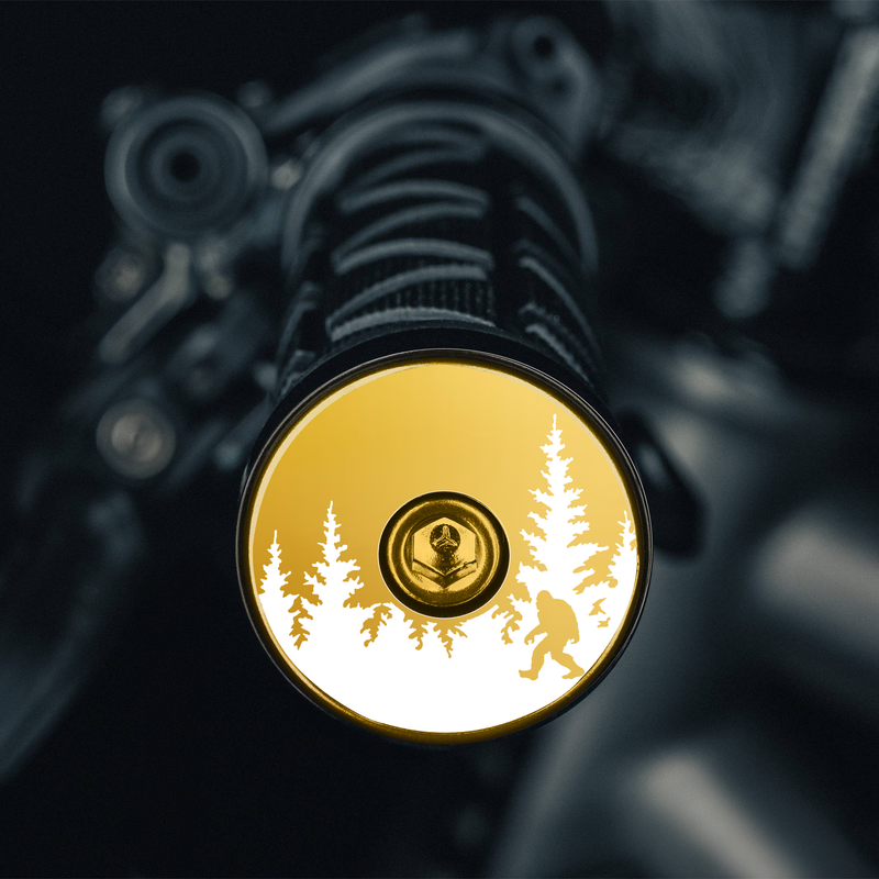 Load image into Gallery viewer, Bigfoot Hiding - Bicycle Handle Bar End Plugs
