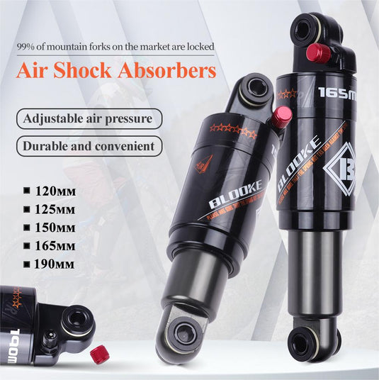 Bike Air Pressure Rear Shock Absorber 120/125/150/165/190mm