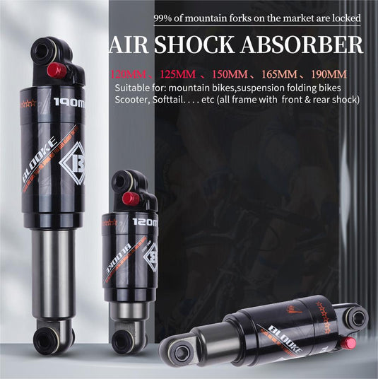 Bike Air Pressure Rear Shock Absorber 120/125/150/165/190mm