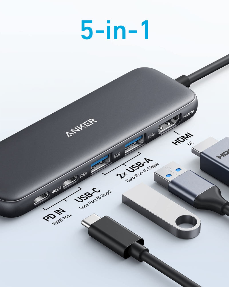 Load image into Gallery viewer, Refurbished Anker <b>332</b> USB-C Hub (5-in-1)
