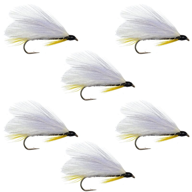 Load image into Gallery viewer, Black Ghost Classic Trout and Bass Streamer Fly - Set of 6 Hook Size 4
