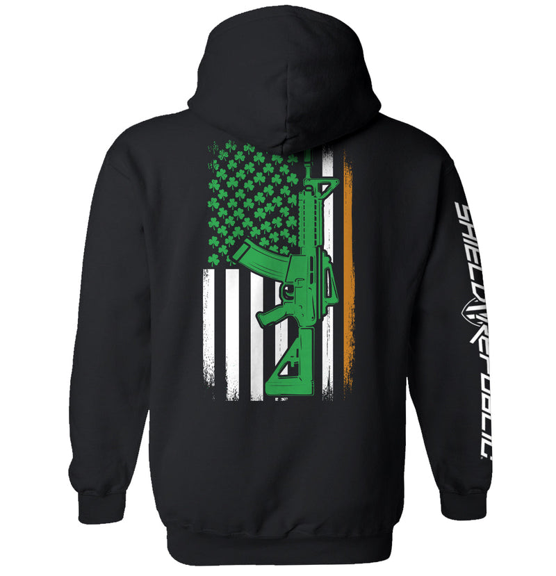 Load image into Gallery viewer, AR15 Irish American Flag (Back Print)
