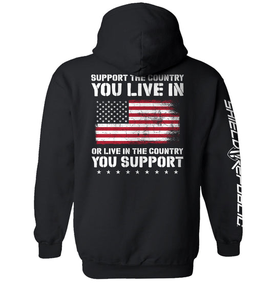 Support The Country You Live In Flag