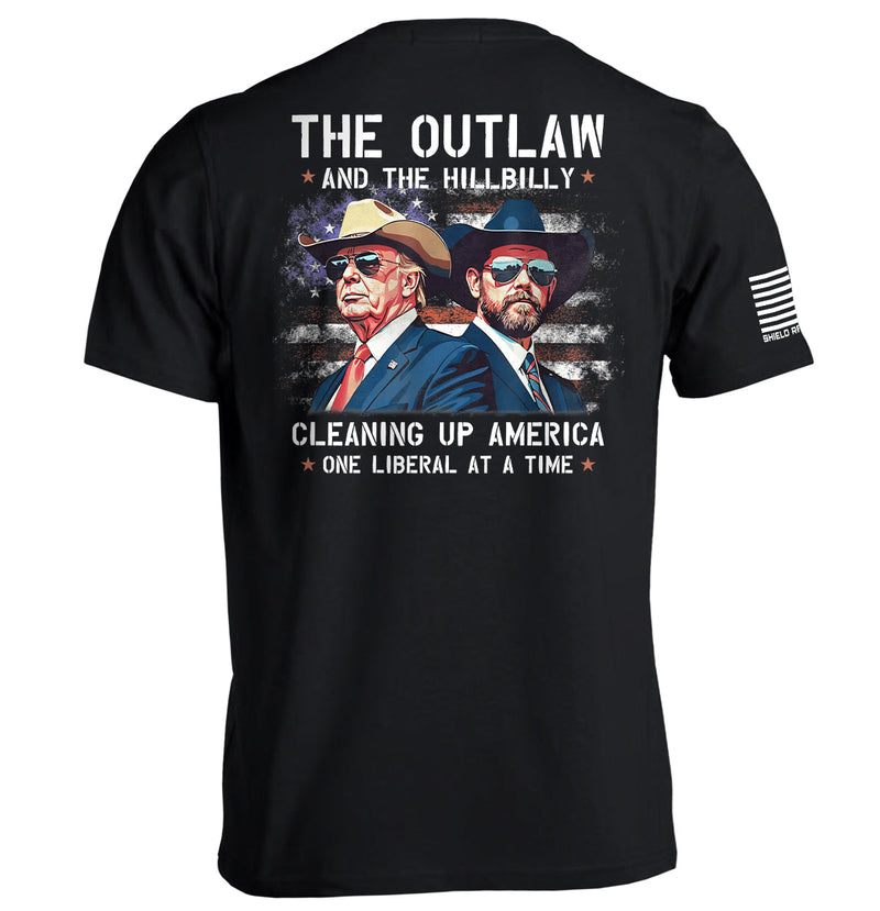 Load image into Gallery viewer, The Outlaw and the Hillbilly Cleaning up America One Liberal at a Time
