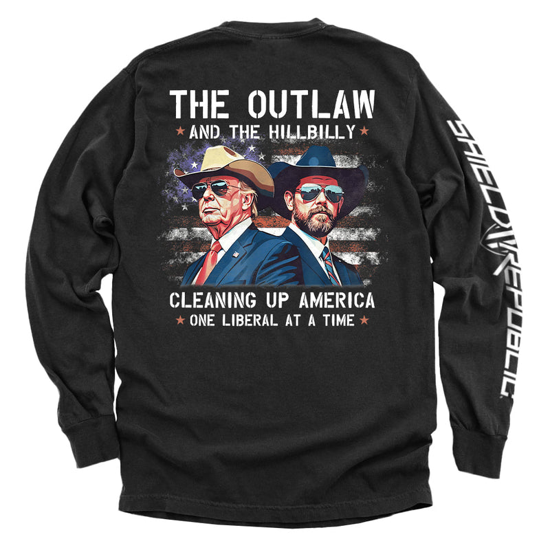 Load image into Gallery viewer, The Outlaw and the Hillbilly Cleaning up America One Liberal at a Time
