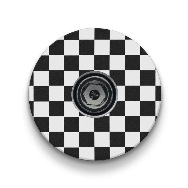 Load image into Gallery viewer, Checkerboard Pattern Custom Bicycle Headset Cap
