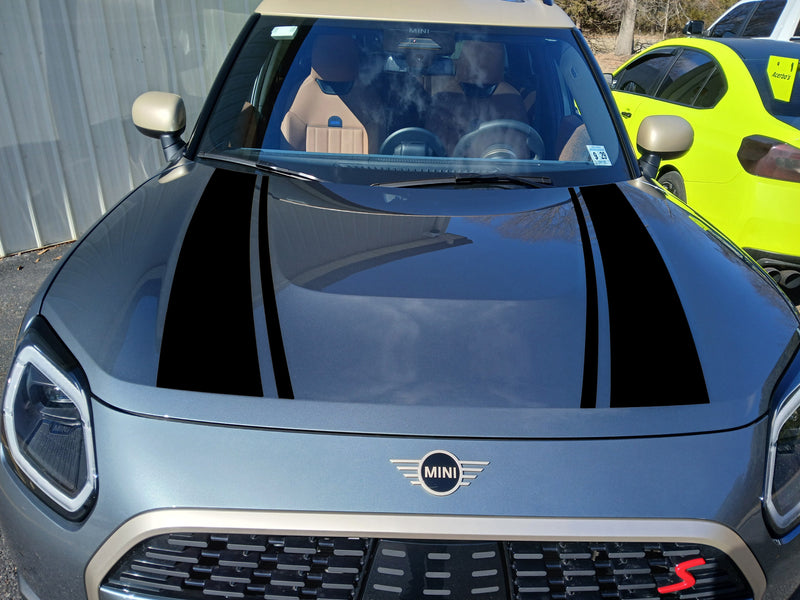 Load image into Gallery viewer, Hood Stripe Decals for 2025 Mini Cooper Sport
