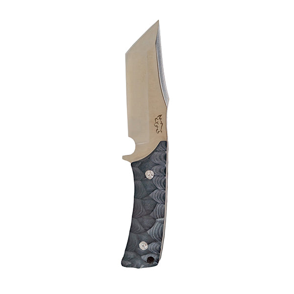 Load image into Gallery viewer, Fixed Blade Knife D2 Steel Rosewood or Ebony Handles - Hunting Leather Sheath
