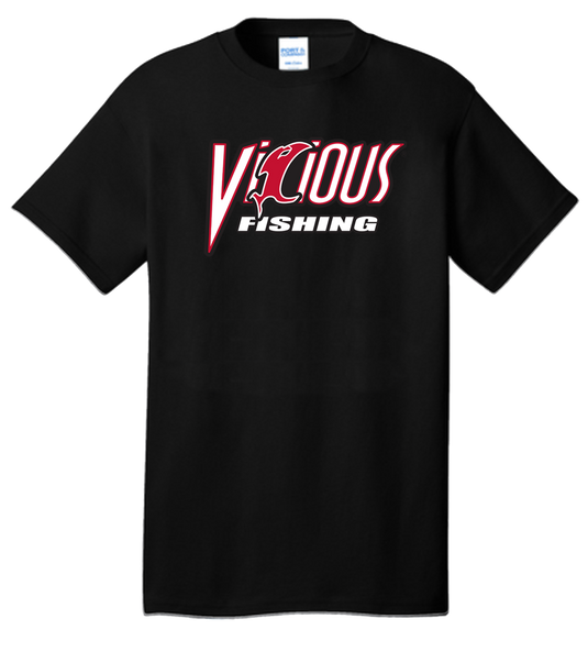 Vicious Fishing Logo Tee - Classic Black