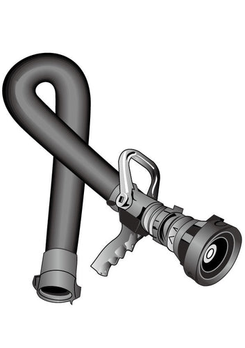 BLACK HOSE RIBBON HELMET DECAL