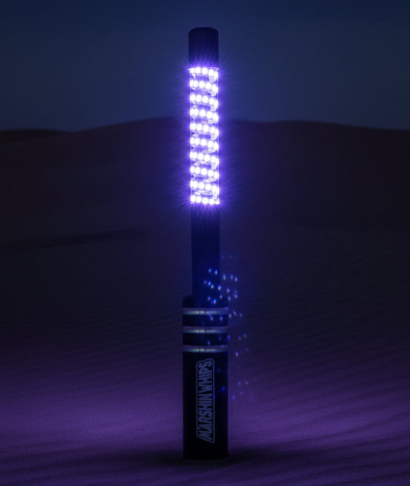 Load image into Gallery viewer, V2 Black Out LED Whip Set: The Ultimate Stealth
