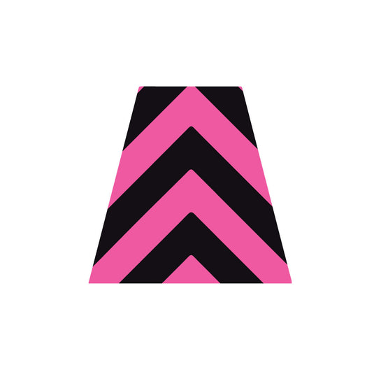 BLACK AND PINK CHEVRON REFLECTIVE HELMET (TET) TETRAHEDRON