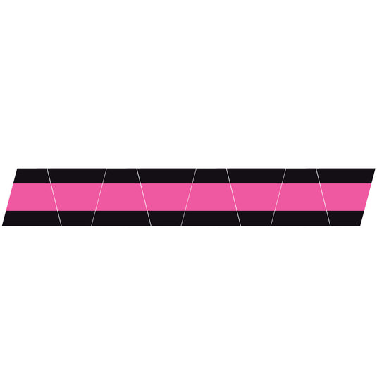 BLACK/PINK TRIPLE STRIPE REFLECTIVE HELMET (TET) TETRAHEDRON 8 PACK