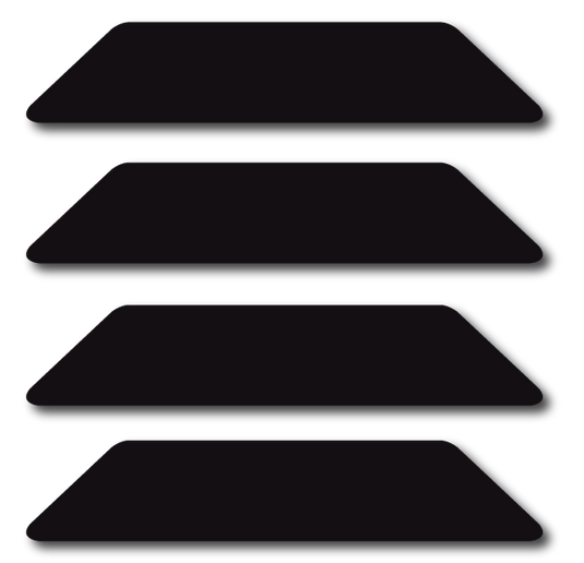 REFLECTIVE BULLARD WILDLAND HELMET STRIPS 4 PACK (MULTIPLE COLORS)