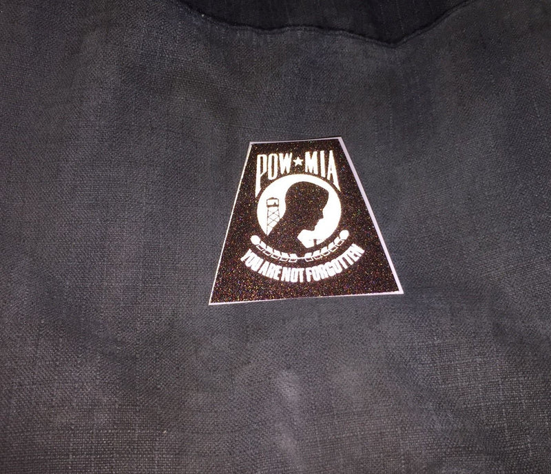 Load image into Gallery viewer, BLACKED OUT POW MIA REFLECTIVE HELMET (TET) TETRAHEDRON
