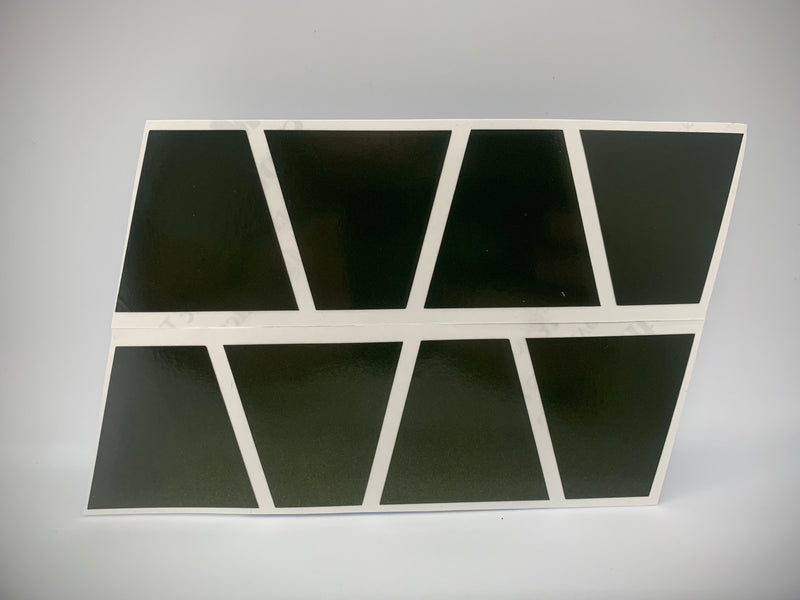 Load image into Gallery viewer, BLACKED OUT YELLOW REFLECTIVE HELMET (TET) TETRAHEDRON 8 PACK
