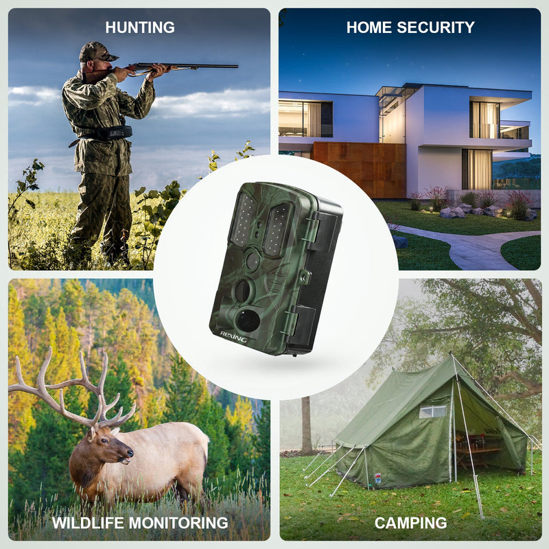 Load image into Gallery viewer, REXING H1 Blackhawk Night Vision Trail Camera Full HD 1920×1080
