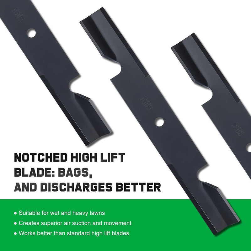 Load image into Gallery viewer, 3-Pack 482878 Blades for Scag Tiger Cub Wildcat Turf Tiger 36 52 inch Deck Mower Replace Ferris 21227S 5101756s 5021227 Scag 482462 481711
