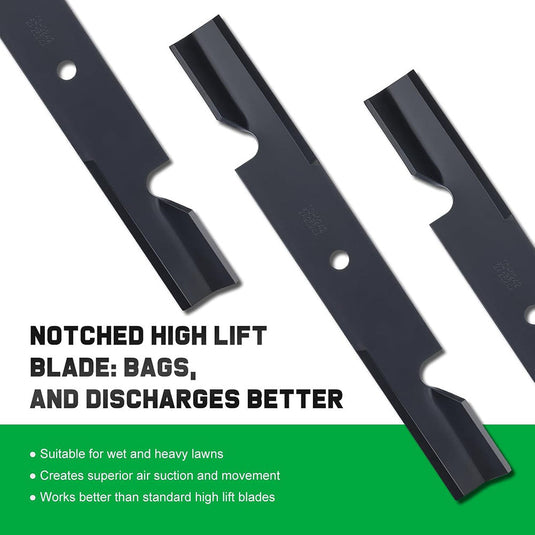 3-Pack 482878 Blades for Scag Tiger Cub Wildcat Turf Tiger 36 52 inch Deck Mower Replace Ferris 21227S 5101756s 5021227 Scag 482462 481711